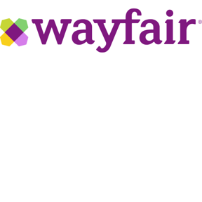 Wayfair Logo in purple text.